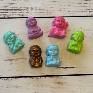Pocket Buddha Full Set Mini Figurine Set - Vintage Y2K - from Pearl River, NYC